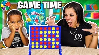 Dj Mommy Play Connect 4 Board Game For Family Game Night