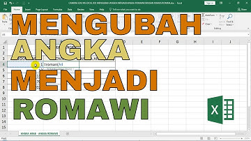 Mengubah Angka menjadi Angka Romawi dengan rumus ROMAN - Tutorial Excel Pemula