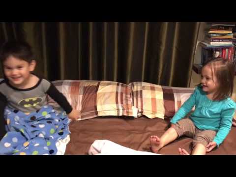 Dylan and Chrystal re-enact scene from Trolls movie "sound of silence"