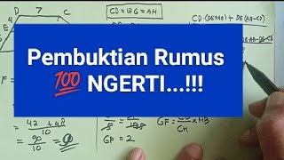 Proof of the similarity formula for trapezoids, grade 9, semester 1 @martinusmulyono3980