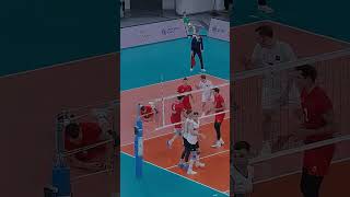 HOW DID HE SAVE THAT?! 🤯🎯 Unreal Set from an Impossible Position #volleyball #setter #shorts