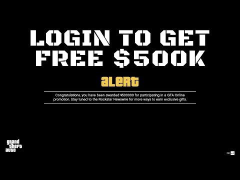 GTA Online FREE MONEY this Week | LOGIN to recive $500.000 | NEW