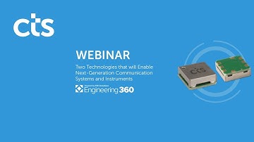 Two Technologies that will Enable Next-Generation Communication Systems and Instruments