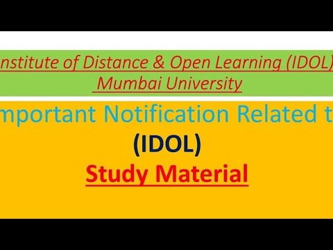 IDOL | STUDY MATERIAL | Mumbai University | How to download study material | Hard copy | 2022-23