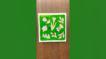 Nature-Inspired Gelli Plate Printing🌷🪻#gelliprint #gelliprinting #printmaking #nature #arttutorial