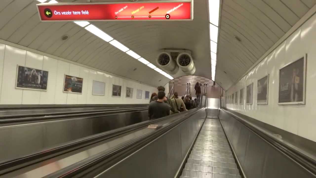 Subway ride in Budapest, Hungary part 2 of 2