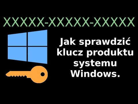 Jak sprawdzić klucz produktu systemu Windows (XP, Vista, 7, 8, 10).