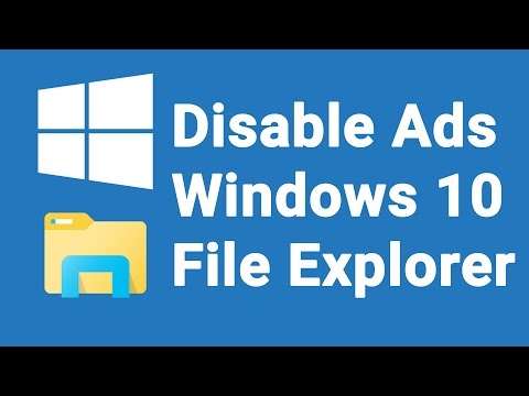 Disable ads in Windows 10 File Explorer