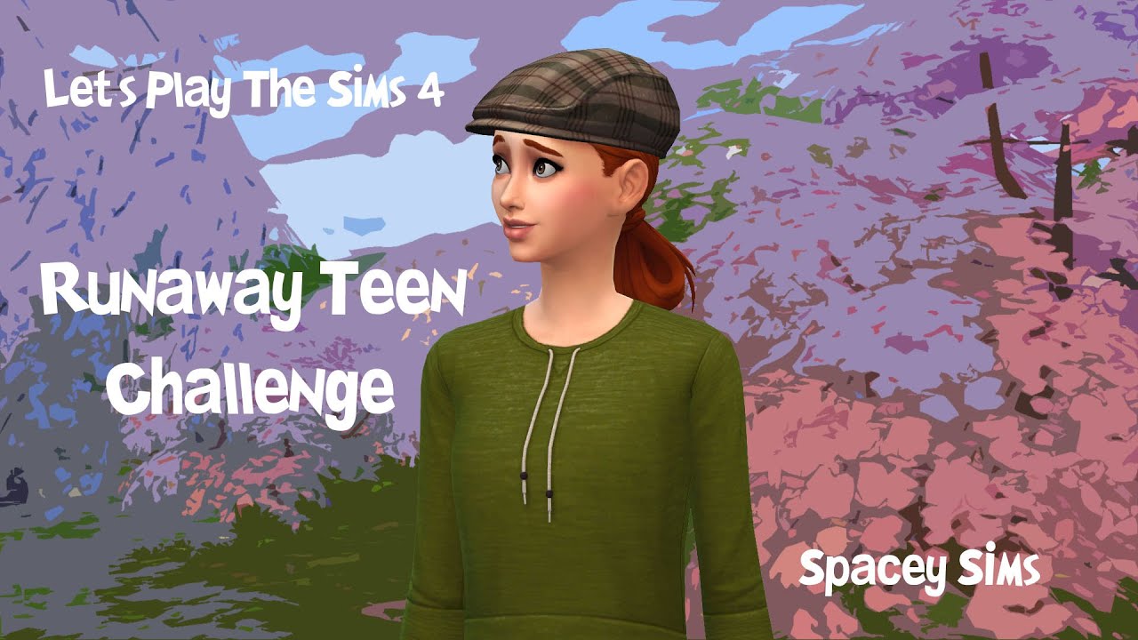 Sim Ranawayyy The Sims 4 Runaway Teen Challenge - Part 2 - YouTube