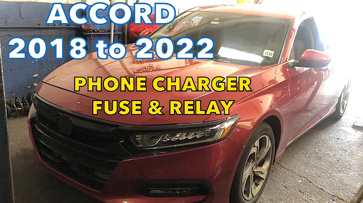 Honda Accord 2018 to 2022 Power outlet fuse and relay