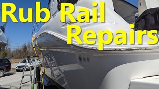 Hull Rub-Rail Removal & Repairs - Sea Ray Sundancer