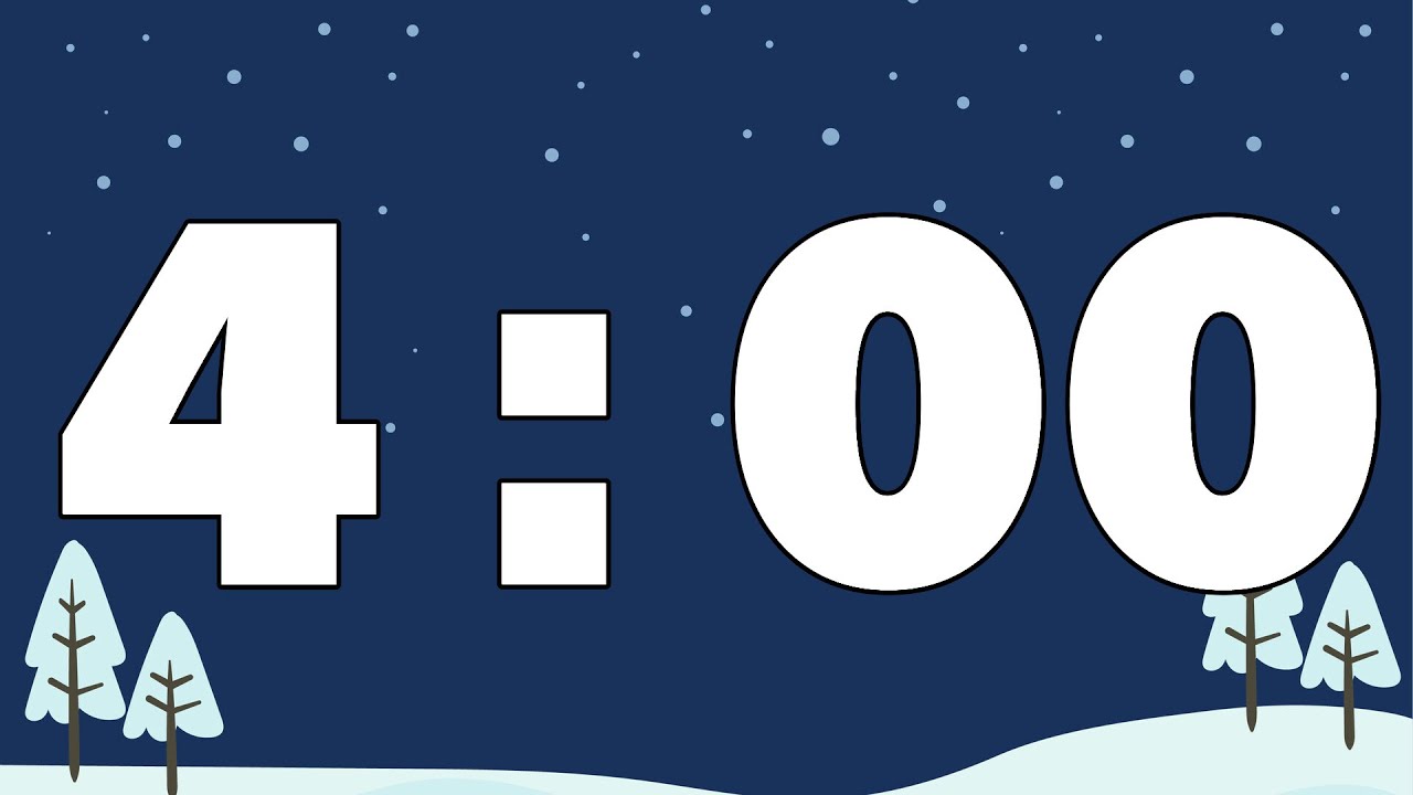 Free Winter Countdown Timer [ 4:00 ] - YouTube