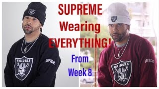 Actually wearing everything from supreme ss19 week 8