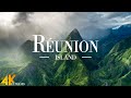 Flying over runion island 4k u stunning footage scenic relaxation film with calming music