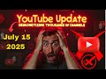 YouTube July 15 2025 Update: AI &amp; Compilation Channels DEMONETIZED + New Monetization Rules