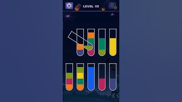 Water Sort Puzzle 🧩 Level 10 #shorts