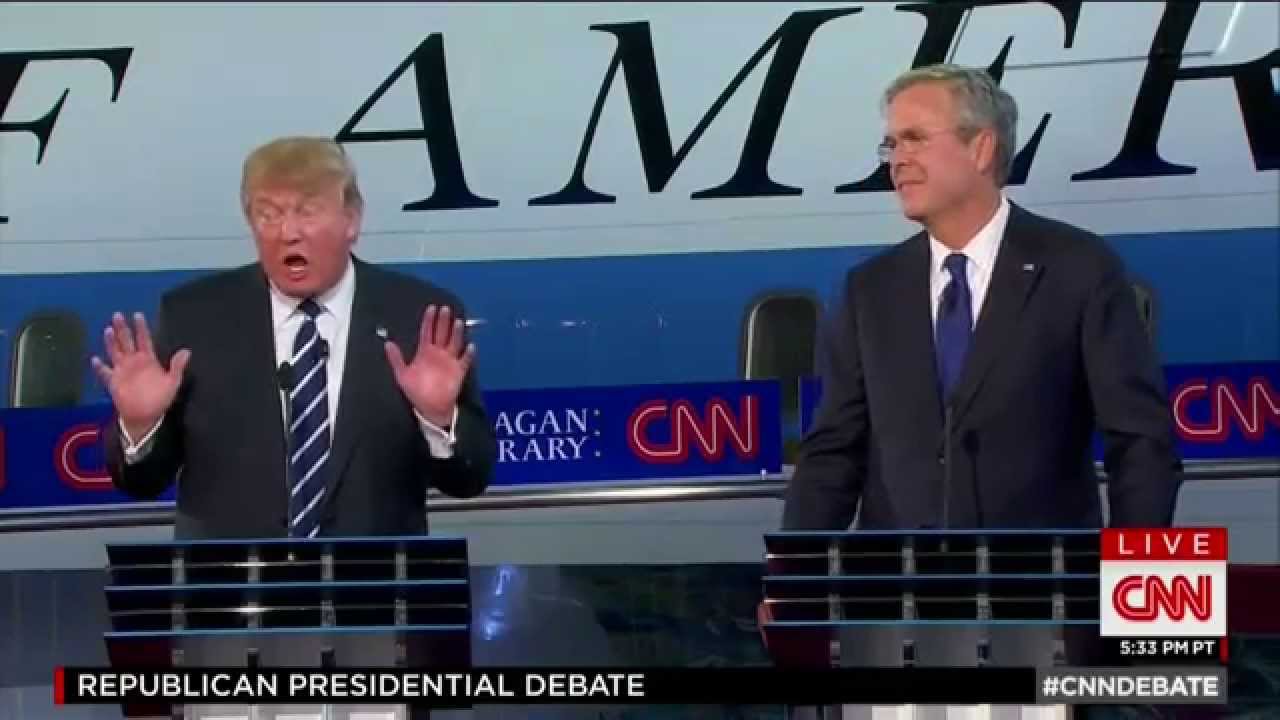 TRUMP TO JEB BUSH: "MORE ENERGY, I LIKE THAT!"