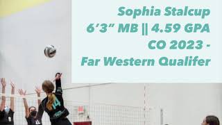 Sophia Stalcup '23 | Far Western National Qualifier Highlights