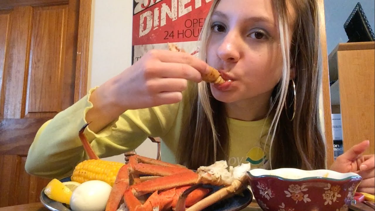 ASMR SEAFOOD BOIL (CRAB LEGS & LOBSTER CLAWS) YouTube