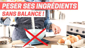 Comment poser de la farine sans balance ?