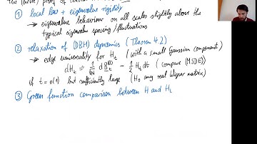 NCCR SwissMAP - Random Matrices And Universality 2