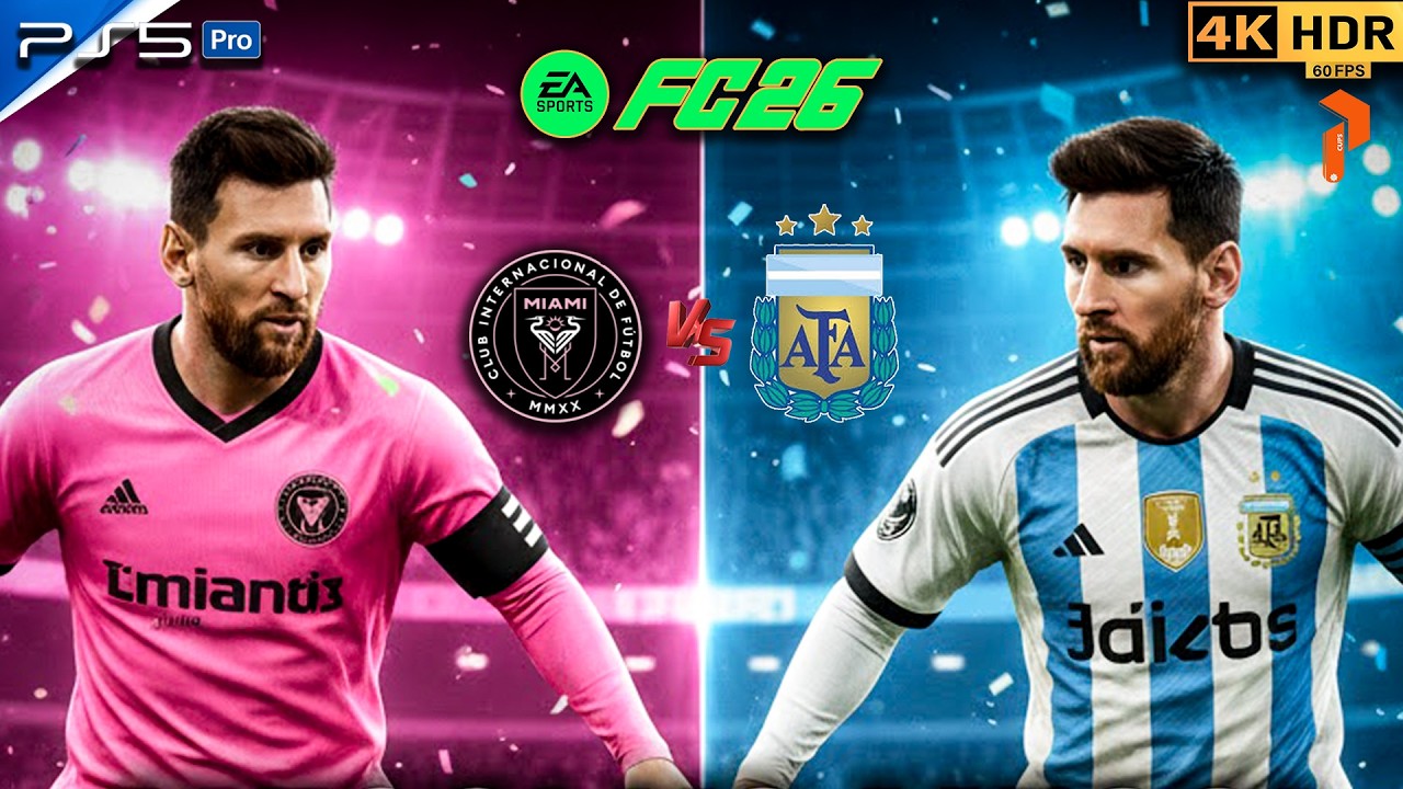 FC 26 PS5 : Inter Miami vs Argentina | Messi vs Messi (Ultra Realistic 4K HDR) #messi #fc26 #ps5 #4k