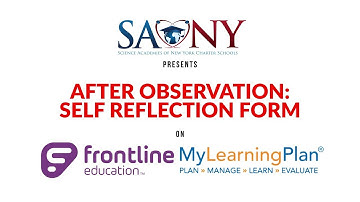 After Observation: Self Reflection Form
