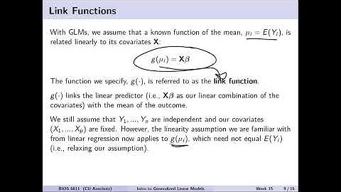 A Brief Introduction to Generalized Linear Models