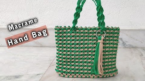 Macrame Bag ||Easy macrame bag|| 6 ply Macrame Bag New Design || Dorir bag
