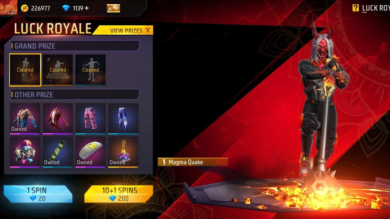 I GOT ALL ITEM IN EMOTE LUCK ROYALE|FF NEW EVENT|NEW EVENT FF TODAY|ONE ...