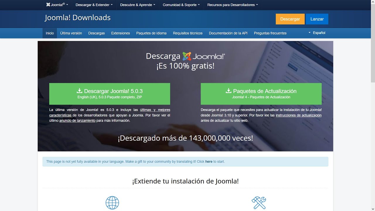 Cómo crear una página web en local con Joomla 5.0.3 usando la plantilla Helix Ultimate. IOC 2024.