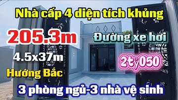 Đất Cần Giuộc Giá Rẻ| Nhà cấp 4 mái hộp diện tích khủng 3 phòng ngủ, 3 nhà vệ sinh.