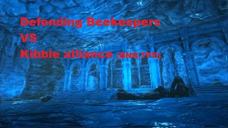 Defending Beekeepers Vs. Kibble Alliance | ARK Official PvP | 415 Center Ice Cave