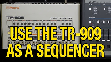 Use the Roland TR909 Drum Machine as a MIDI Sequencer