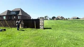 Owasso Fencing Company Cornerstone Fence Staining