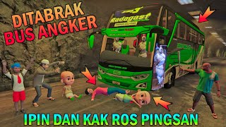 IPIN & KAK ROS DITABR4K BUS ANGKER GENTAYANGAN DI TEROWONGAN, BOCIL KAGET - GTA 5 BOCIL SULTAN