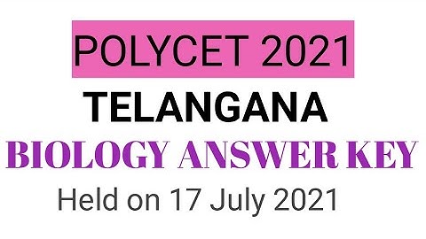 Ts polycet 2021 key paper /Biology  polycet 2021 key paper useful for polycet|Science wala telugu.