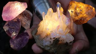 Why are there so many gems on the beach! The heaven of crystal gems. Diamonds, crystals, gold