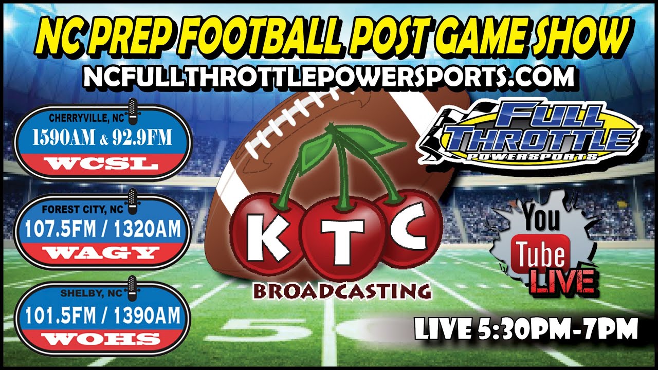 NC Prep Football Post Game Show Friday August 26 Nc prep football post game show friday august 26