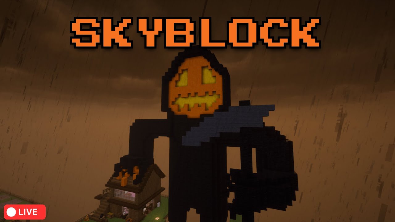 LIVE ON MINECRAFT SKYBLOCK - YouTube
