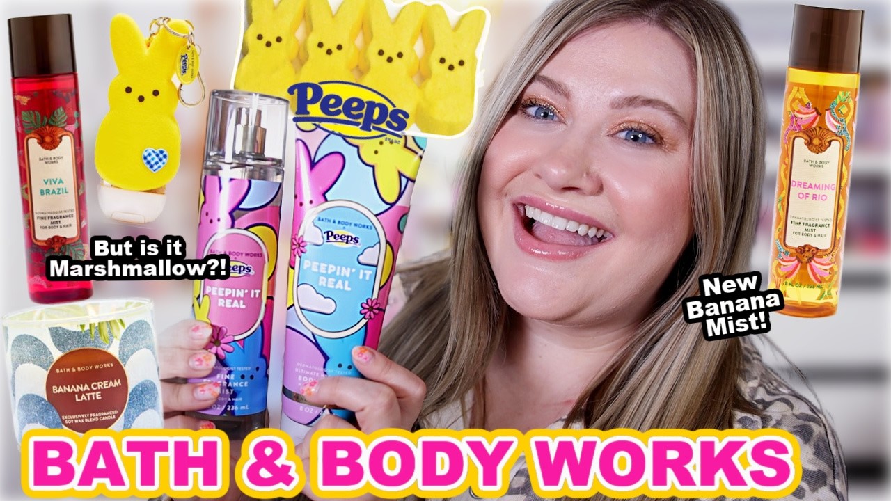 DID BATH & BODY WORKS RELEASE THE BEST MARSHMALLOW SCENT?! PEEPS COLLECTION + NEW TROPICAL SCENTS!