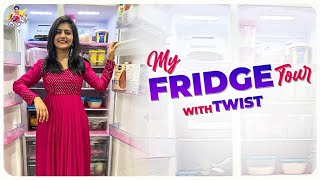 My Fridge Tour | With Twist | Fridge | Shiva Jyothi | Jyothakka