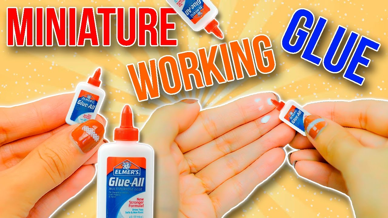 REAL Miniature School Glue Tutorial WORKING School Supplies DIY No  real-miniature-school-glue-tutorial-working-school-supplies-diy-no