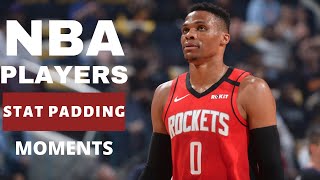 NBA Players Stat Padding Moments