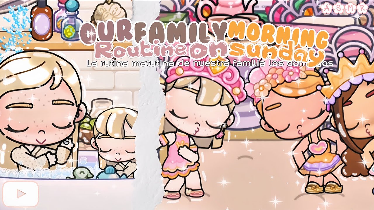 🌥️утренняя рутина нашей семьи по воскресеньям🫧|| ASMR || 🎮 AVAROEPLAY @avatarworldbypazu