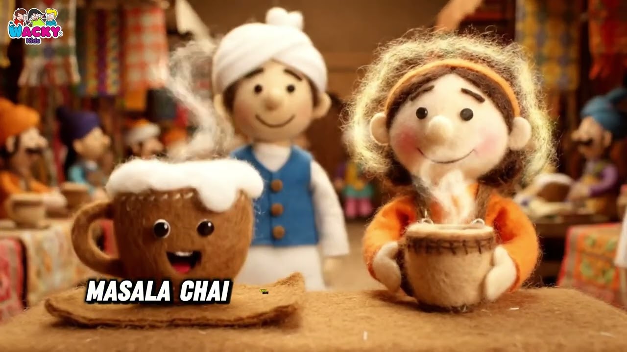 The Spicy Story of Masala Chai 🍵🌿 | Kids Stop-Motion Learning