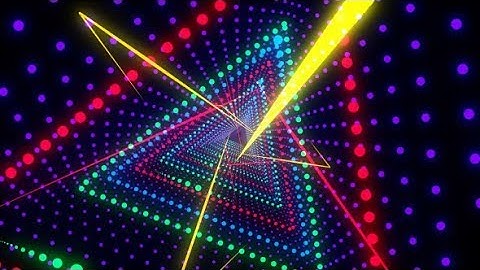 Triangular LEDs Tunnel VJ Loop | Videohive Project Templates