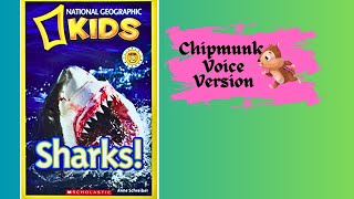 National Geography Kids Sharks! (Chipmunk Voice Version) Kids & Family Picture Story Book