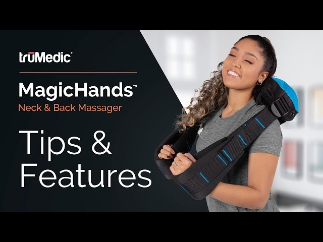 truMedic, Magic Hands Shiatsu Neck Back Shoulder Massager Heated