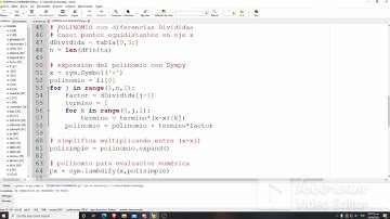 Interpolación de Newton en Python